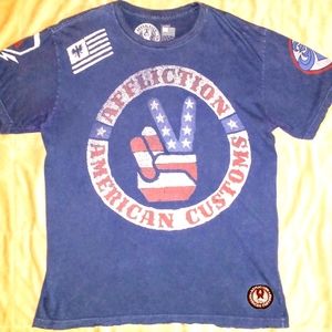 RARE AFFLICTION 'Peace' Shirt (L)